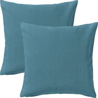 Erwin Müller Kissenbezug Kissenhülle "London" 2er-Pack, Baumwolle Uni