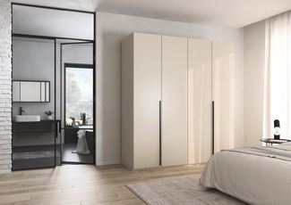rauch Drehtürenschrank Kleiderschrank Schrank Garderobe Wäscheschrank BESTSELLER MONTCLAR (3 Ausstattungen BASIC/CLASSIC/PREMIUM (SOFT-CLOSE), Breiten 201-400 cm) Front in Glas/Hochglanz/Dekor/Grauspiegel in 5 Breiten MADE IN GERMANY