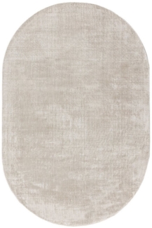 benuta Teppich Nova, oval, Höhe: 6 mm, Viskoseteppich,Teppich Wohnzimmer, Schlafzimmer, Esszimmer, Flur, Cozy