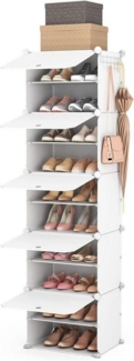 LuxusKollektion Schuhabtropfschale 10-Ebenen Schuhregal Organizer, 20 Paar tragbarer Schrank mit