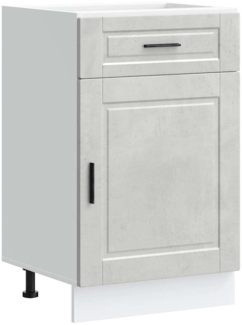 vidaXL Küchenunterschrank Porto Betongrau Holzwerkstoff 853961