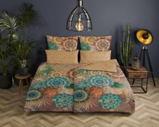 hip Mako Satin Bettwäsche 2 teilig Bettbezug 155x220 cm Kopfkissenbezug 80x80 cm Zenta 7059.99.12 Multi