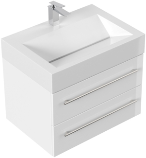 Badmöbel Design 700 weiss hochglanz : Weiss hochglanz