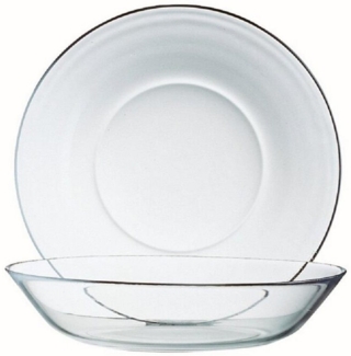 Luminarc Gebäckteller Luminarc Cosmos Puddingteller 14 cm 6er Set, Glas, (Spar-Set)