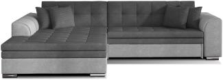 ELTAP 'Sorento', Ecksofa, Eckcouch, Dunkelgrau, 78 x 194 x 296 cm, Links