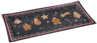 EasyLife Servierteller Gingerbread, Porzellan, Farbe: Mehrfarbig, Motiv: Lebkuchenmann