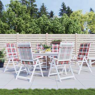 vidaXL Gartenstuhlauflagen für Hochlehner 6 Stk. 120x50x3 cm Stoff 314127