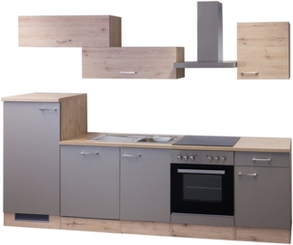 Flex-Well Küchenzeile Riva, mit E-Geräten, Gesamtbreite 280 cm