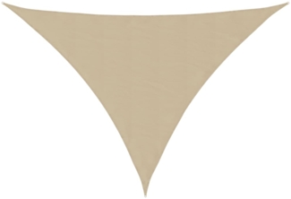 vidaXL Sonnensegel Oxford-Gewebe Dreieckig 5x6x6 m Beige 135181