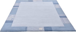 THEKO Wollteppich Royal Ganges, rechteckig, Höhe: 13 mm, 95% Wolle, mit Bordüre, ideal im Wohnzimmer & Schlafzimmer