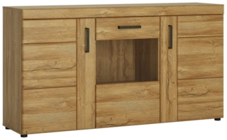Sideboard mit Vitrinenfach in Grandson Eiche Nb. CARIATI-129, B/H/T ca. 156,8/86/40,9 cm