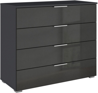 rauch Schubkastenkommode Sideboard Schubladenkommode AGORDO mit Dekor- oder Hochglanzfront (in zwei Griff-Farben, Breite 80 cm), vier große und geräumige Schubladen mit viel Stauraum MADE IN GERMANY