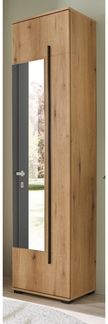 Schuhschrank mit Spiegel Design-D in Evoke Eiche 50 x 200 cm