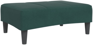 vidaXL Fußhocker Dunkelgrün 77x55x31 cm Samt 4007377