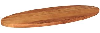 vidaXL Tischplatte 80x40x2,5 cm Oval Massivholz Akazie 370798
