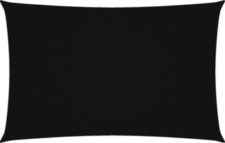 vidaXL Sonnensegel Oxford-Gewebe Rechteckig 4x7 m Schwarz 135768