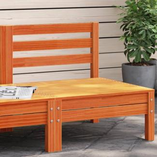 vidaXL Gartensofa ohne Armlehnen Wachsbraun Massivholz Kiefer 837995