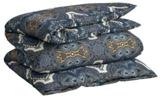 Gant Home Einzelbettbezug mit Reißverschluss Medaillon Paisley Sateen Blue (155x220 cm) 851030102-431-155x220