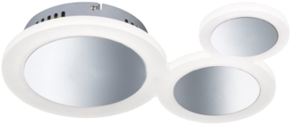 LED Deckenlampe, dimmbar, Chrom, 28 cm, PARC