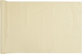 vidaXL Balkon-Sichtschutz Creme 1000x75 cm PVC 4005394