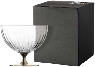 Eisch Schale auf Fuß ø 22 cm platin im Geschenkkarton