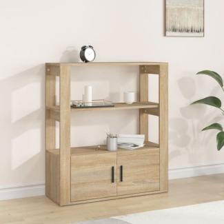 vidaXL Sideboard Sonoma-Eiche 80x30x90 cm Holzwerkstoff 819463