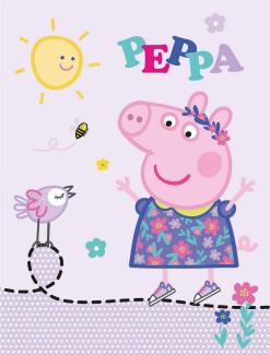 BERONAGE Kinderteppich Peppa Wutz Pig Happy Spiel-Teppich 100x133 cm, rechteckig, Höhe: 10 mm, rutschfest