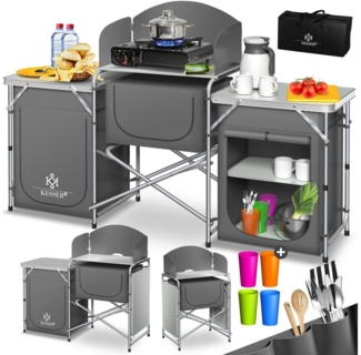 KESSER Campingschrank Campingschrank, Campingküche mit Aluminiumgestell