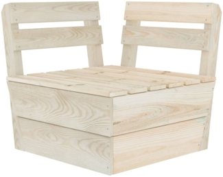 vidaXL Modulares Palettensofa Eckteil Imprägniertes Fichtenholz 315634