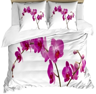 Abakuhaus Bettwäsche weicher Microfaserstoff Allergiker geeignet, kein Verblassen, Microfaser, Orchideen Wilde Orchideen Petals