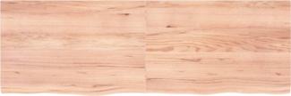 vidaXL Tischplatte Hellbraun 180x60x(2-4)cm Massivholz Eiche Behandelt 3156393