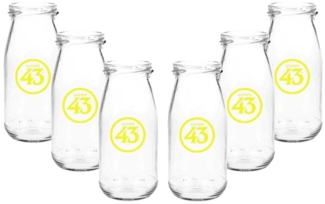 Licor 43 Milchflasche - 6er Set Milchglas Cocktailglas Likör Liquor 43er