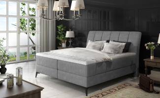 Aderito 180X200, Boxspring Bett, Grau