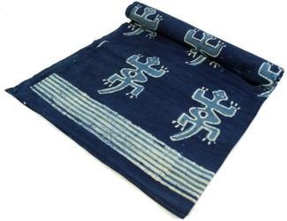 Guru-Shop Tagesdecke Blockdruck Tagesdecke, Bett & Sofaüberwurf,..