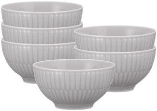 Seltmann Weiden Amina Dipschale 0,14 l 6er Set Silbergrau
