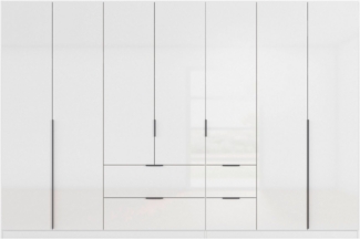 OTTO home Drehtürenschrank Kleiderschrank Schrank Garderobe AGORDO mit Dekor- oder Hochglanzfront (in zwei Griff-Farben, Breiten 91-360 cm) mit Außenschubkästen, in 7 Breiten und 2 Höhen MADE IN GERMANY