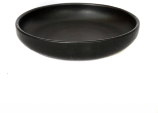 Der Gebrannte Suppenteller - Schwarz - M - Schwarz - 22x22x5cm