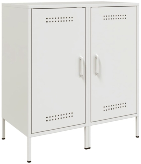 vidaXL Sideboards 2 Stk. Weiß 36x39x79 cm Stahl 843023