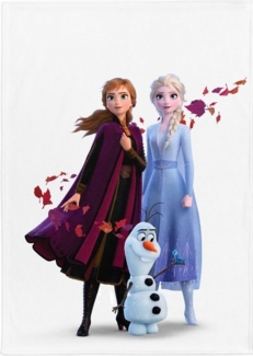 Kinderdecke Eiskönigin Disney 130x170 cm, weich und kuschelig, Coral Fleece-Decke, MTOnlinehandel, Sofadecke passend zur Anna & Elsa Bettwäsche, Überwurf, Tagesdecke