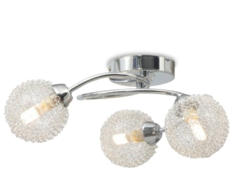 Deckenleuchte mit 3 LED-Glühlampen G9 120 W