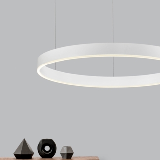 Nova Luce 9530210 MOTIF LED Pendelleuchte 80cm CCT 2700-6000K Weiss dimmbar