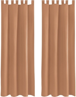 Bestlivings Vorhang (2 St), Schlaufen, blickdicht, Gardinenset "Blickdicht" mit Schlaufen inkl. Zubehör