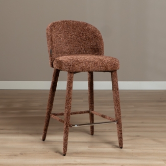Bronx71 Barhocker Charlie Chenille kupfer 69 cm