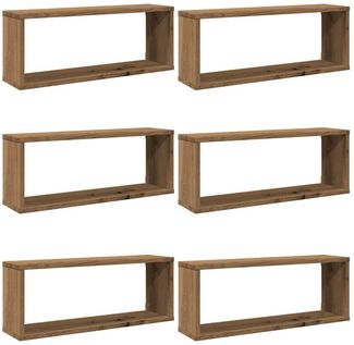 vidaXL Wandregale 6 Stk. Artisan-Eiche 60x15x23 cm Holzwerkstoff 856591
