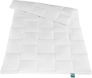 f. a. n. 'Denver' Steppbett, Microfaser weiß, trocknergeeignet, Winterdecke, 155x220 cm