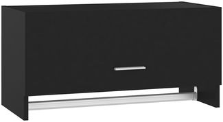 vidaXL Kleiderschrank Schwarz 70x32,5x35 cm Holzwerkstoff 808243