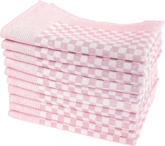 Zestri Geschirrtuch Zwirn-10er Set Grubenhandtücher 50x70 cm 100% Baumwolle Grubentücher, (10 Stück), kariert, saugstark mit Aufhänger, Geschirrhandtuch Küchenhandtücher
