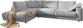 Places of Style Ecksofa Enisa XXL B/T/H: 325/224/85 cm L-Form, Kuschelig, gemütlich, in 5 Farben, Bezug in Cord, mit 2 Zierkissen