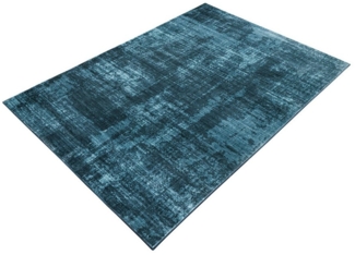 riess-ambiente Designteppich SOFT TOUCH 230x160cm blau · Indoor Kurzflor-Teppich, rechteckig, Höhe: 8 mm, Wohnzimmer · Fußbodenheizung-geeignet · pflegeleicht · modernes Design