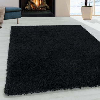 Ayyildiz Teppiche Hochflor-Teppich SYDNEY 3000, rechteckig, Höhe: 50 mm, Shaggy, Langflor, uni, auch in rund, Wohnzimmer